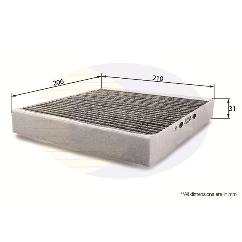 Comline Cabin Air Filter (Pollen Filter) fits Renault Laguna I 1999-2001 2.0