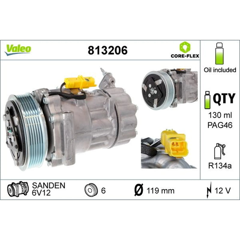 Valeo Air Conditioning Compressor 813206