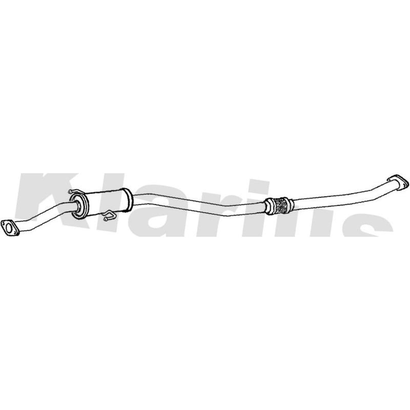Klarius Box With Centre Pipe Centre fits Toyota Rav 4 2000-2005 2.0