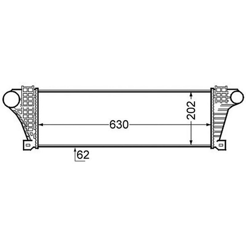 Mahle Intercooler (Charge Air Cooler) CI 132 000S