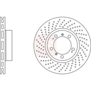 Apec 2 x Perforated/Vented Front Brake Discs DSK2467