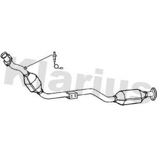 Klarius Catalyst Type Approved With Pipe fits Mercedes-Benz S-Class 1998-2006
