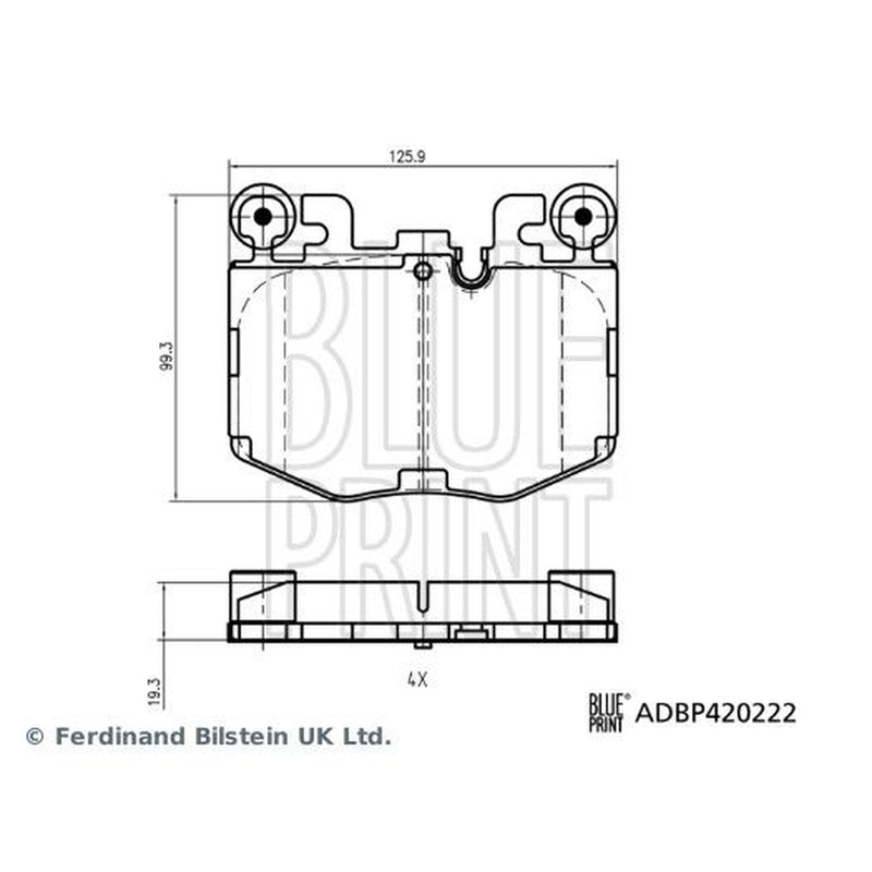 Blue Print Front Brake Pad Set fits BMW 2 2021-2022