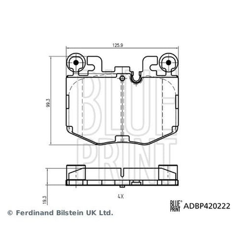Blue Print Front Brake Pad Set fits BMW 2 2021-2022