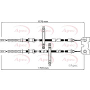 Apec Handbrake Cable Right Rear CAB1141