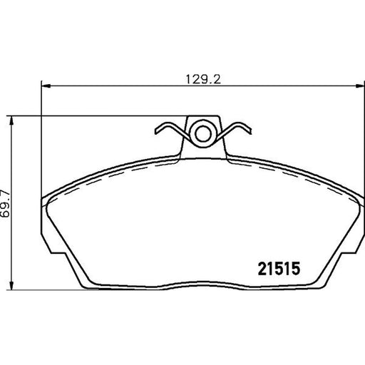 DON Front Brake Pad Set fits Land Rover Freelander I 1998-2006 1.8 2.0 2.5