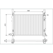 Valeo Engine Radiator 701157