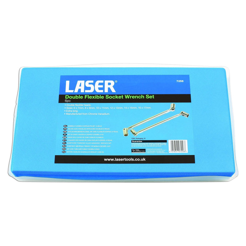 Laser Flexible Socket Spanner Set 6pc 7256 Laser - Dynamic Drive