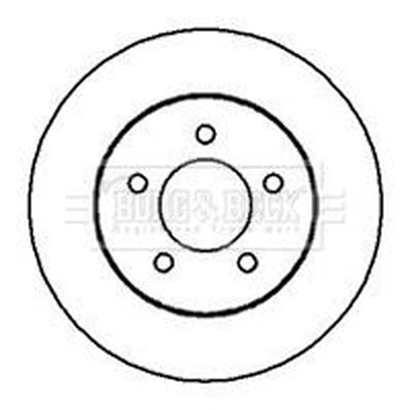 Borg & Beck Front Brake Vented Discs & Pads fits Dodge Caravan 1995-2007 2.4 3.3