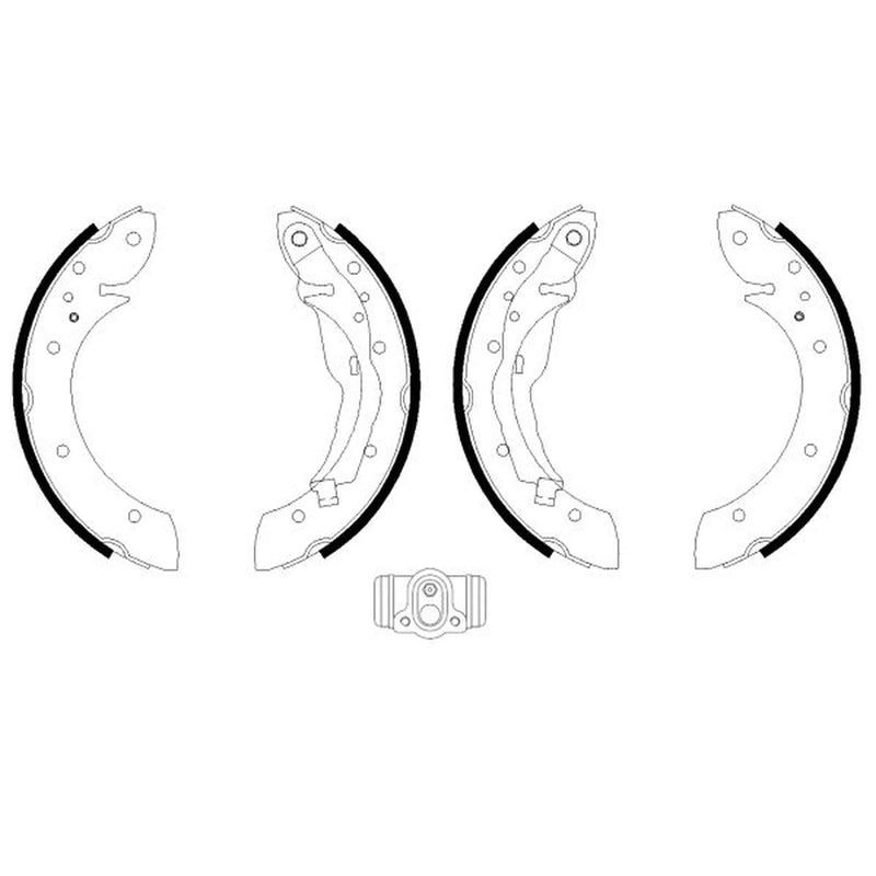 Mintex Brake Shoe Set Axle Kit fits BMW 3 Compact 1994-2000
