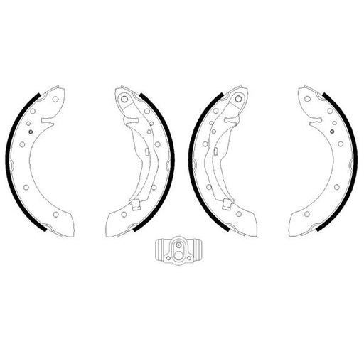 Mintex Brake Shoe Set Axle Kit fits BMW 3 Compact 1994-2000