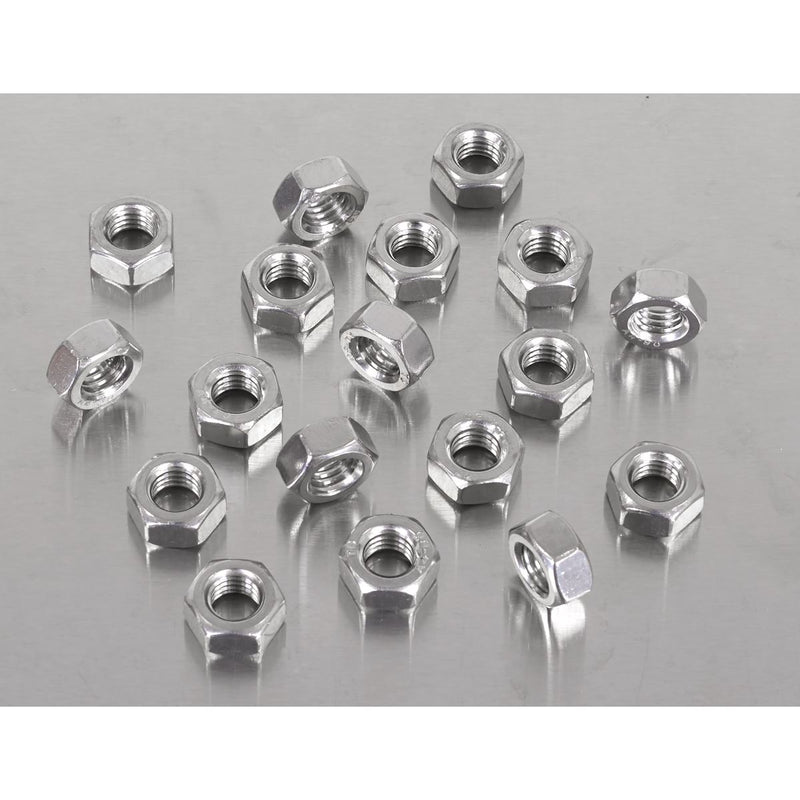 Sealey Stainless Steel Full Nut M8 x 1.25 pitch, DIN 934 - Pack of 100 SS8 Sealey - Dynamic Drive