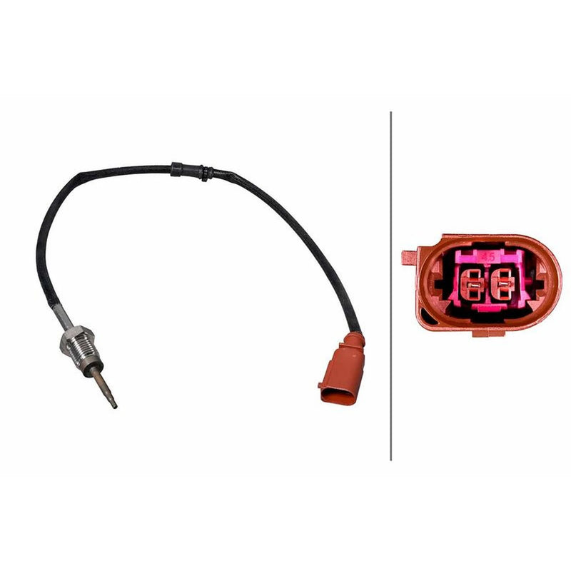 Hella Exhaust Gas Temperature Sensor after soot particulate filter fits VW Cc B7