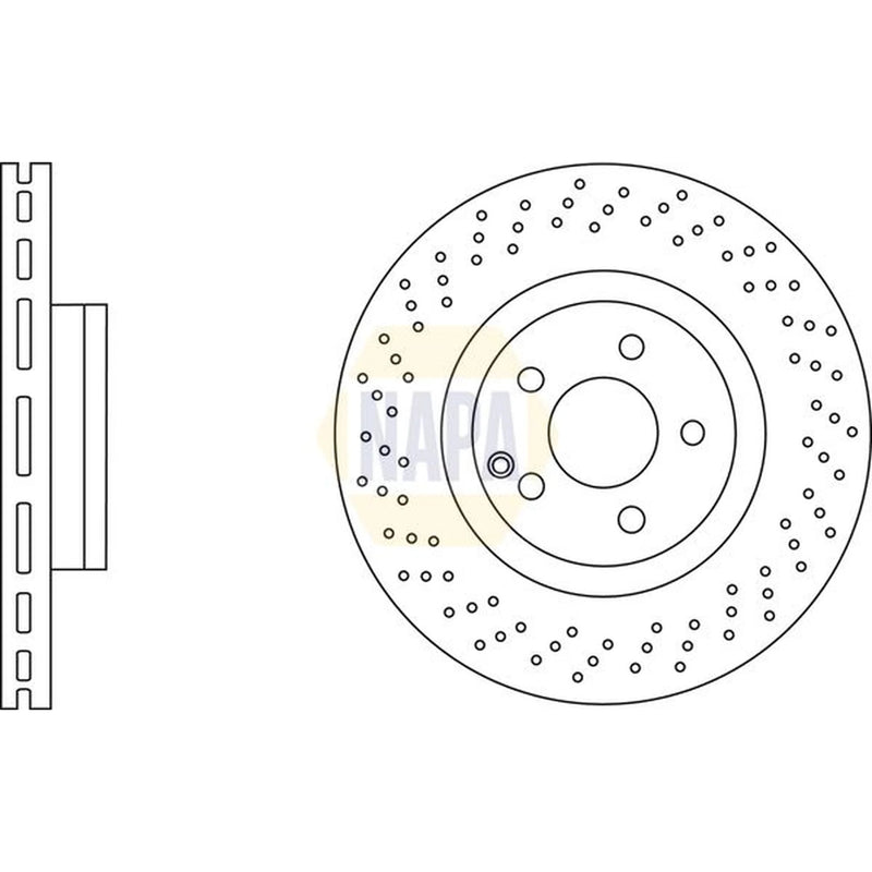 NAPA Front / & Rear / Brake Discs & Pads fits Mercedes-Benz S-Class 2005-2013