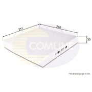 Comline Service Kit with Air, Oil & Cabin Filters fits Honda Civic VI 1995-2001