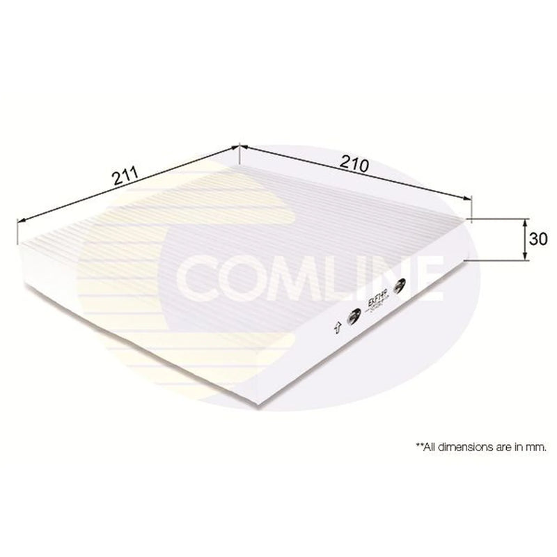 Comline Cabin Air Filter (Pollen Filter) fits Honda Accord 1993-1996 2.3
