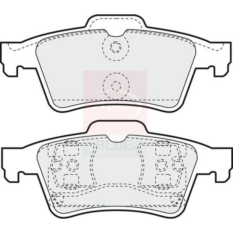 Apec Rear Brake Vented Discs & Pads fits Vauxhall Signum 2003-2008 3.2