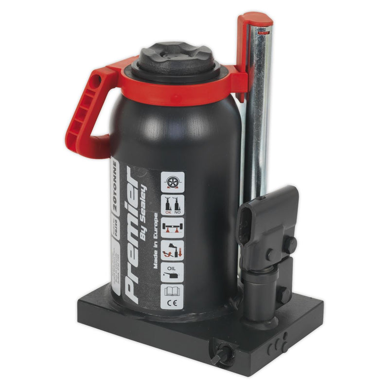 Sealey Premier Bottle Jack 20tonne PBJ20 Sealey  - Dynamic Drive