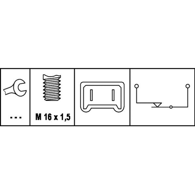 Hella Brake Light Switch fits Mitsubishi Carisma 1995-2006 1.3 1.6 1.8 1.9
