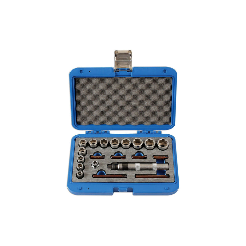 Laser Damaged Nut and Screw Remover Set 3/8"D 20pc 6219 Laser - Dynamic Drive