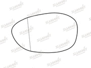 Summit Stick-On Standard Mirror Glass fits Alfa Romeo Brera, 4C & 8C Spider LHS Summit - Bars 4 Cars