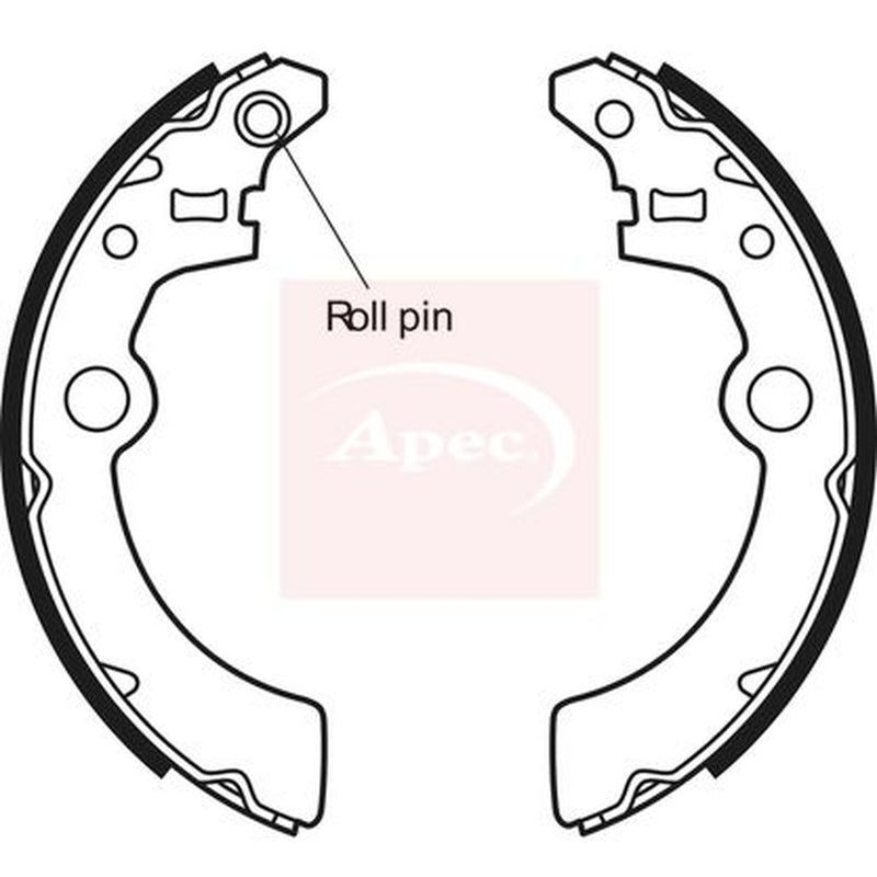 Apec Brake Shoe Set Axle Kit fits Suzuki Alto K10 2012-2014 1.0