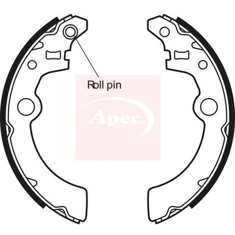 Apec Brake Shoe Set Axle Kit SHU650