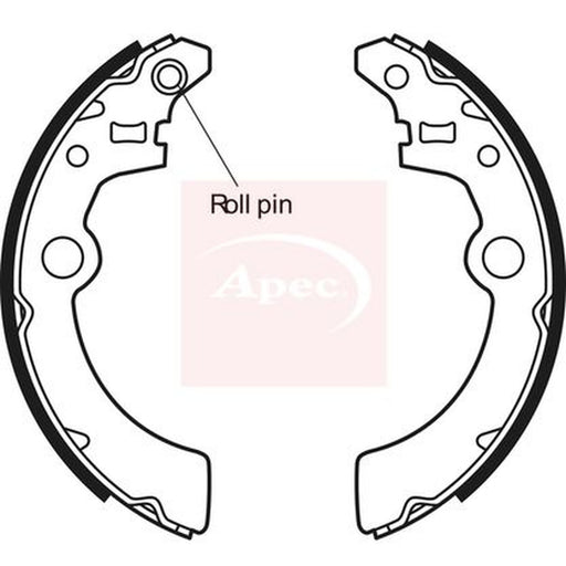 Apec Brake Shoe Set Axle Kit fits Suzuki Alto K10 2012-2014 1.0