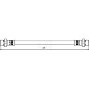 Apec Brake Hydraulic Hose Line Rear Left fits BMW X5 2006-2018 3.0 4.8