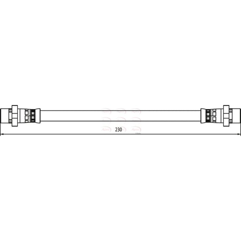 Apec Brake Hydraulic Hose Line inner HOS3961