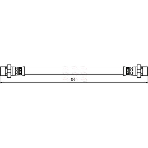 Apec Brake Hydraulic Hose Line Rear Left fits BMW X5 2006-2018 3.0 4.8
