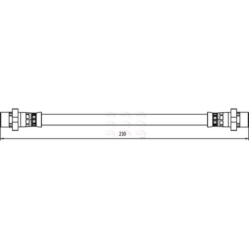 Apec Brake Hydraulic Hose Line inner HOS3961