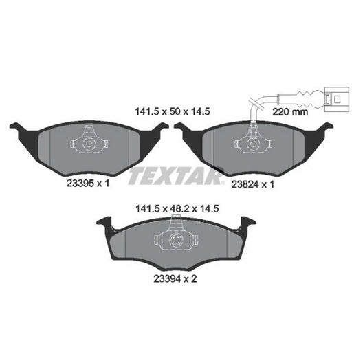 Textar Front Brake Pad Set 2339502