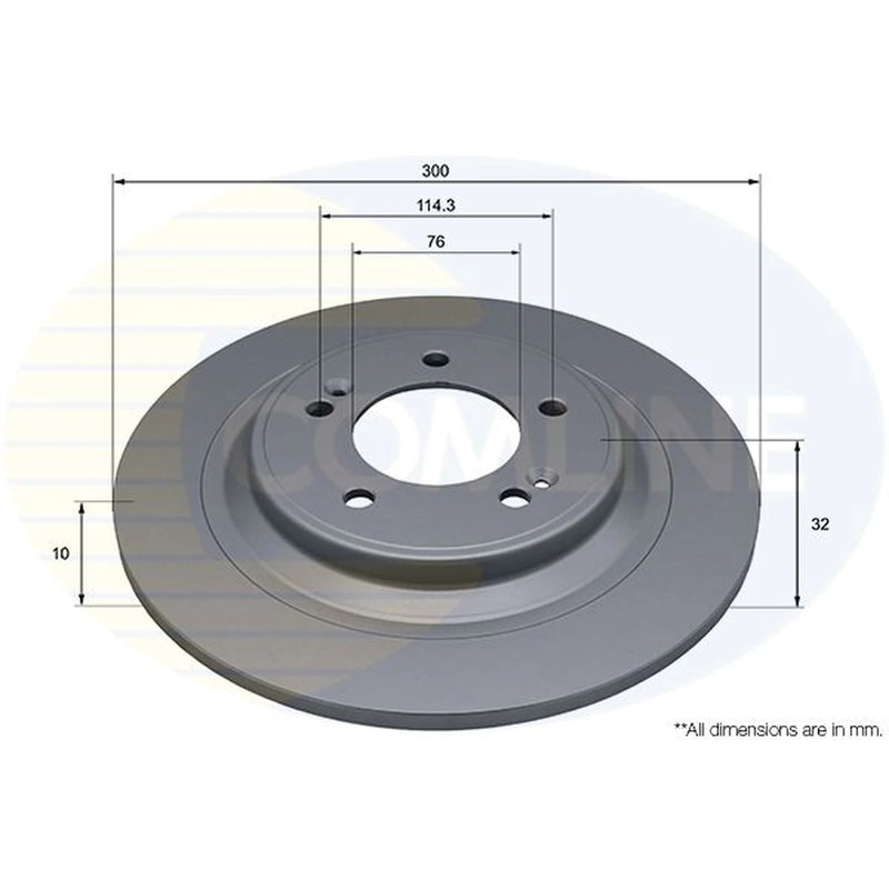Comline Front & Rear Brake Discs & Pads fits Hyundai Tucson 2020 on 1.6