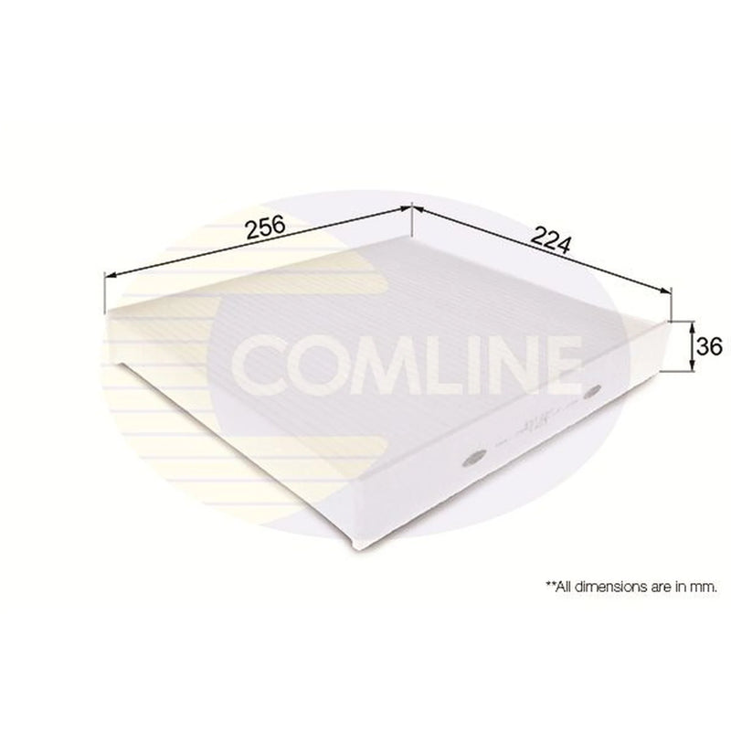 Comline Cabin Air Filter (Pollen Filter) fits Audi A1 2010-2018