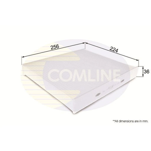 Comline Cabin Air Filter (Pollen Filter) fits Audi A1 2010-2018