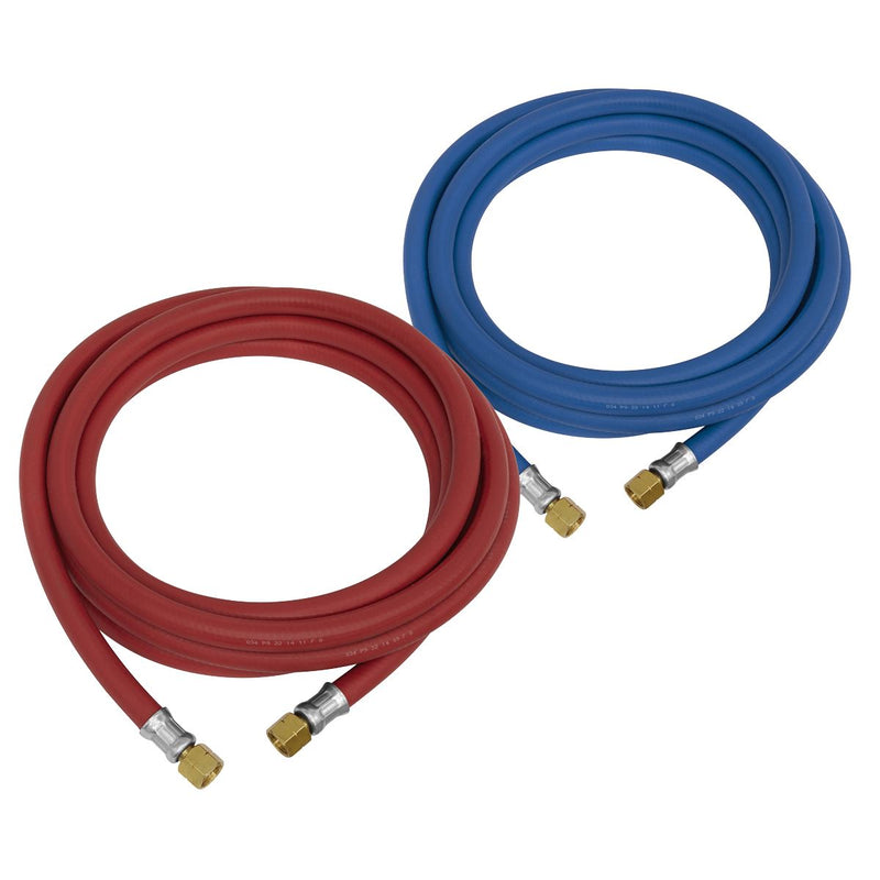 Sealey Welding Hose Set Oxyacetylene EN ISO 3821 (EN 559) 5m WH05 Sealey - Dynamic Drive
