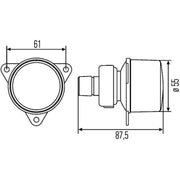 Hella Positions Lamp 2PF Front fits Fendt Vario 2010-2013
