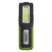 Sealey LED318 Rechargeable Inspection Lamp 5W COB + 3W LED + Power Bank Green Sealey  - Dynamic Drive