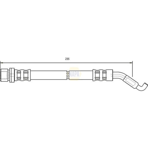 NAPA Brake Hydraulic Hose Line Rear NBH1045