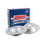 Borg & Beck Rear Brake Solid Discs & Pads fits Honda Stream 2001-2006 1.7 2.0
