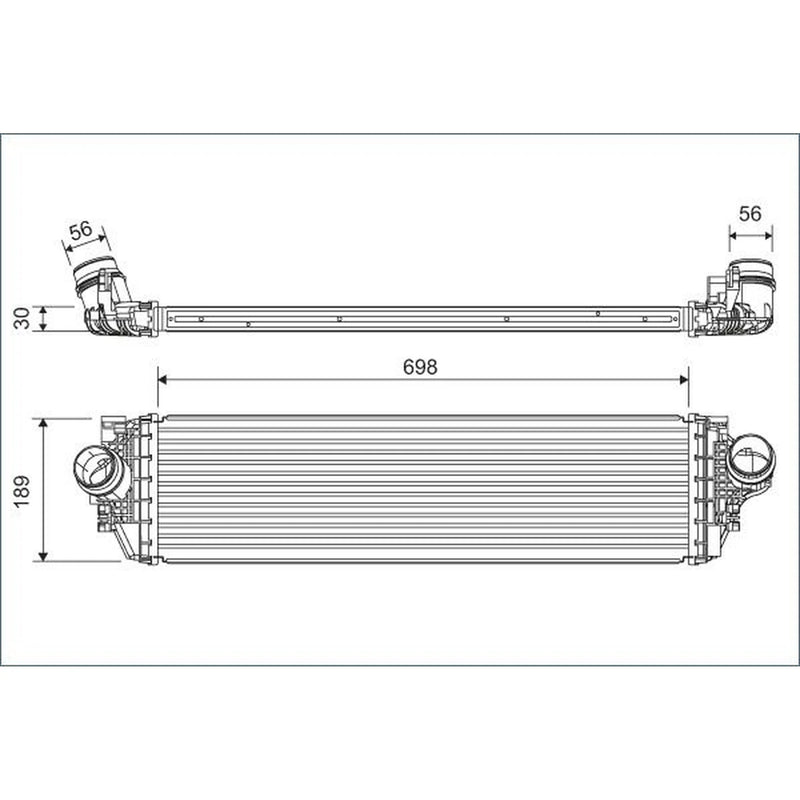 Valeo Intercooler (Charge Air Cooler) 822929