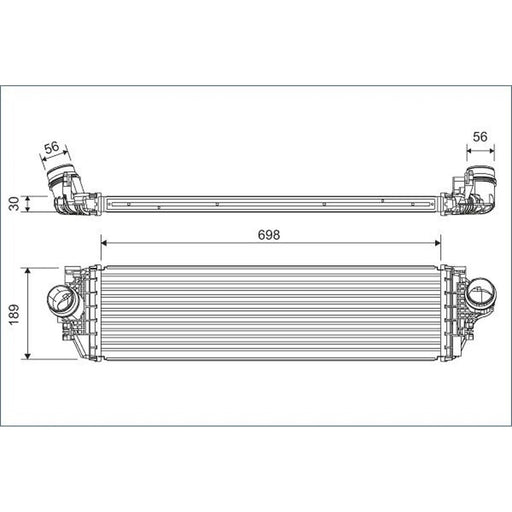 Valeo Intercooler (Charge Air Cooler) 822929