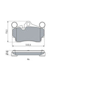 Bosch Front & Rear Pads fits Porsche Cayenne 2002-2010 3.6 4.5 4.8