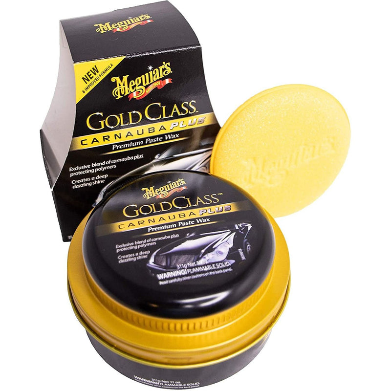 2x Meguiar's G7014EU Gold Class Carnauba Plus Premium Paste Wax 311g Meguiar's - Bars 4 Cars