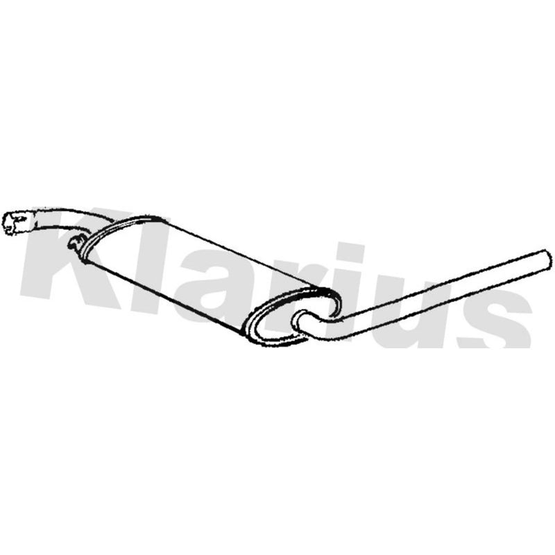 Klarius Box With Centre Pipe Centre fits VW Transporter 1990-2003 2.0