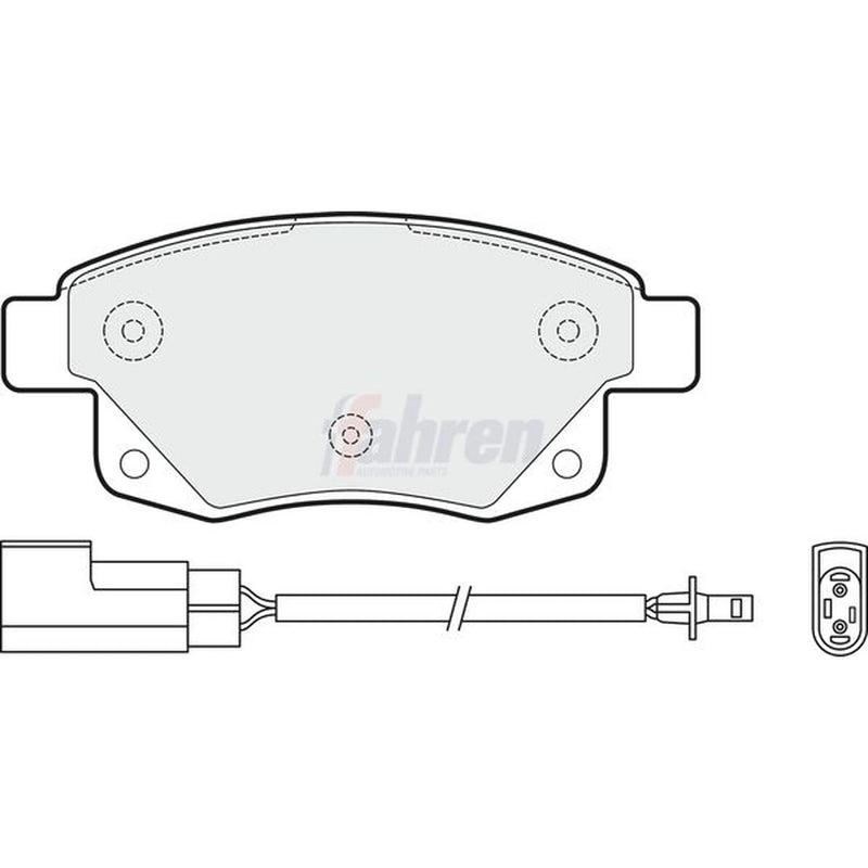 Fahren Rear Brake Pad Set FBP3095