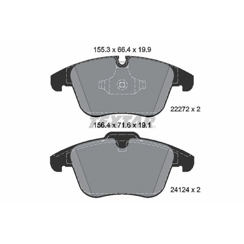 Textar Front Brake Pad Set 2227201