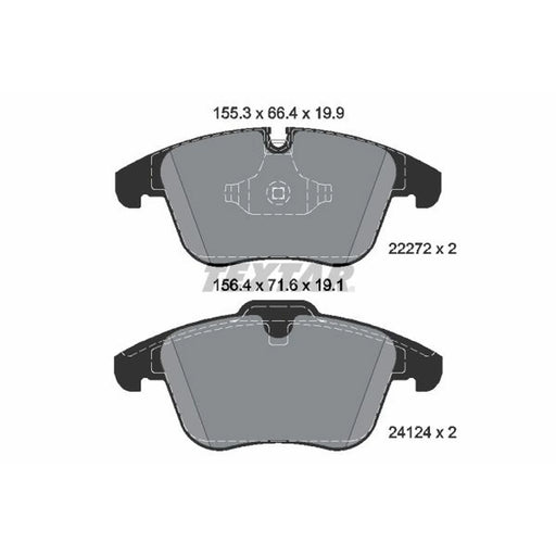 Textar Front Brake Pad Set 2227201