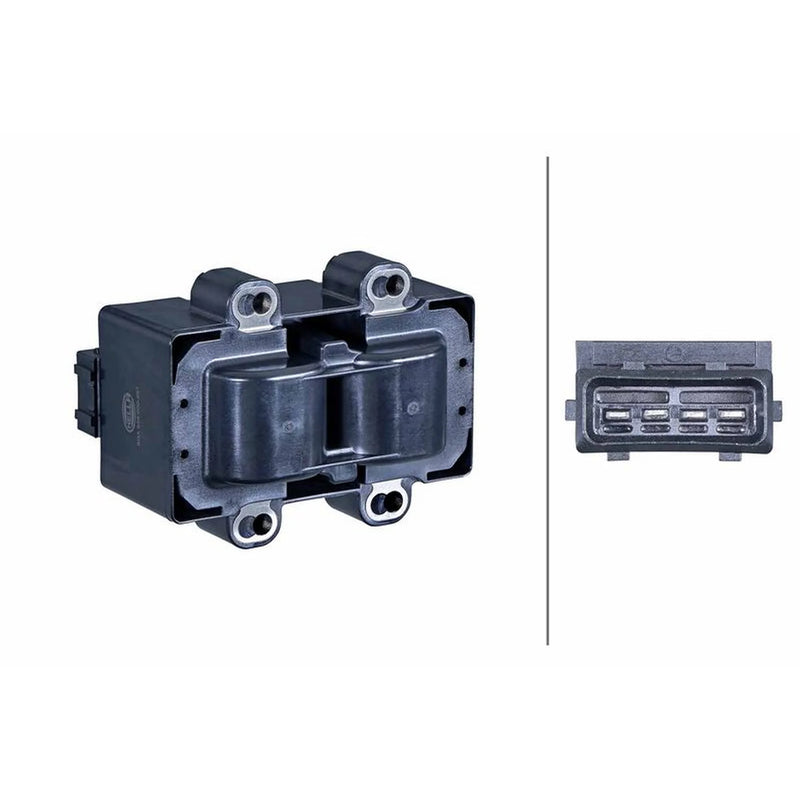 Hella Ignition Coil Pack fits Renault Clio 1998-2010 1.2 2.0